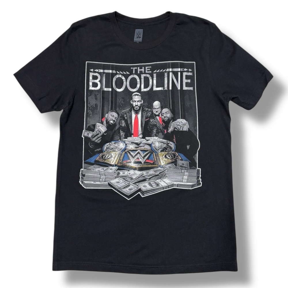 WWE Black Crew Neck The Bloodline “We The One” Shirt - Picture 6 of 7